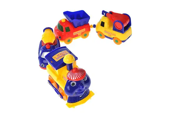 Паровозик K1113 (18008E) (+3 машинки) на батарейках, під слюдою 34x6x9 см купити недорого в Україні, фото 4