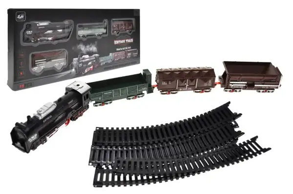 Залізна дорога на батарейках, зі світлом, в коробці 4299-86 р.41*5,1*17см купити