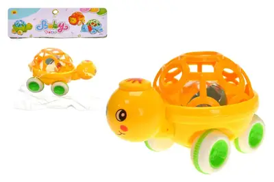 Брязкальце 2812 "Черепаха" з колесами, в кульку р.22x17,5 см. YG Toys купити
