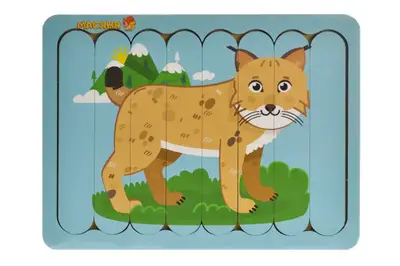 Пазл-вкладка, серія лісові тварини "Рисик" купити