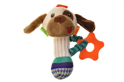 Брязкальце 033-26 "Собака" м'яке, на планшеті YG Toys купити