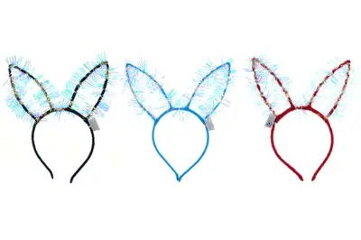 Обруч дитячий Зайчик, світло, з режими, 5 кольорів, ціна за 1шт. купити