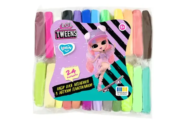 Набір для ліплення з легким пластиліном LOL70191 "L.O.L. Surprise! Tweens" 24 кольори LOVIN купити