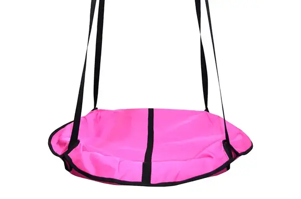 Гойдалка підвісна для дітей та дорослих, гніздо лелеки «Take&Ride Nest» Raspberry (малинова) купити