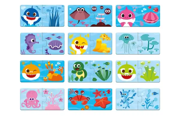 Пазл Дуо "Baby Shark: З'єднай кольори" 200586 DoDo купити недорого в Україні, фото 2