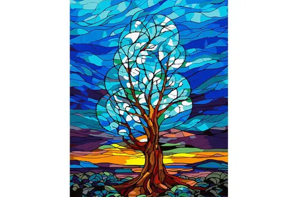 Проективна картина за номерами "Дерево змін" Strateg & Karpachoff 40х50 см Сюжет №2 купити недорого в Україні, фото 2