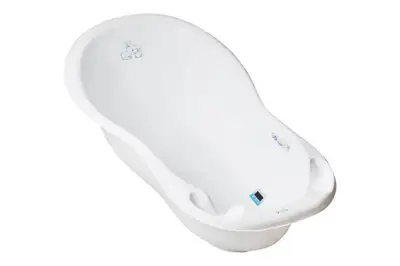 Ванночка 86 см "Зайчики" зі зливом (біла) KR-004-103 TEGA купити