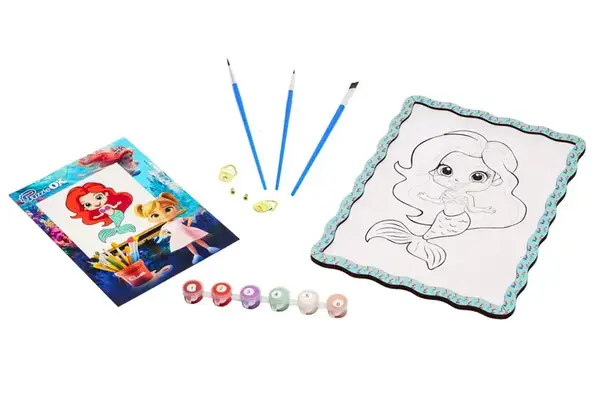 Картина по номерах Puz-22963 "Русалка" дерев'яна, формат А4 PuzzleOk купити недорого в Україні, фото 2