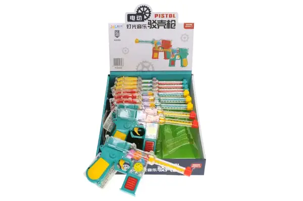 Пістолет на шестернях, озвучений, зі світлом, в блоці 9шт 0308 купити
