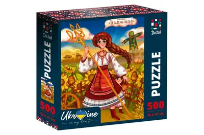 Пазли - 500 елм. "Україночка з тризубом" DT500-08 VladiToys купити