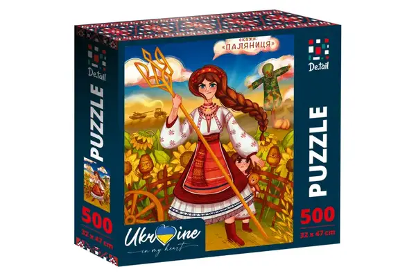 Пазли - 500 елм. "Україночка з тризубом" DT500-08 VladiToys купити