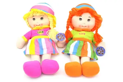 Лялька м"яка музична (рос), 2 види, в кульку DJ1822 р.45*17*11см. купити