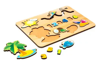 Сортер Puz-30958 "Пляж" р. 28x20 см PuzzleOk купити