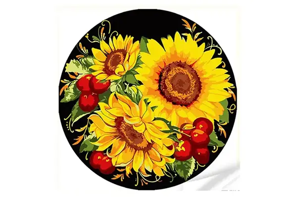 Набір для творчості вініл за номерами Жовте сяйво соняшника розміром 30х30 см (GP-9)Strateg купити