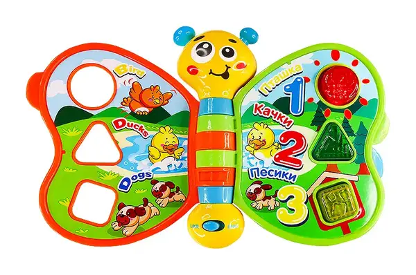 Двомовна іграшка, що розвиває МОЯ ПЕРША КНИГА 3994T-KS (українська та англійська мова) KIDDI SMART купити недорого в Україні, фото 4