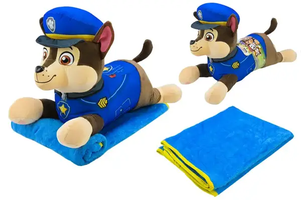 М'яка подушка з пледом KH71/001L Paw Patrol р-р 60x21x36см, плед 118x80 см Kids Hits купити