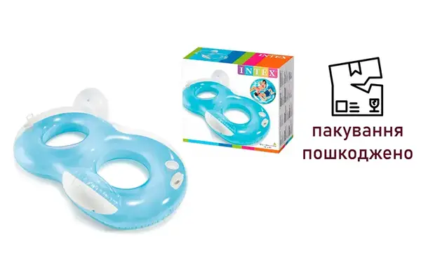 OUTLET Круг двомісний зі спинкою INTEX 56800 р. 198*117 см купити