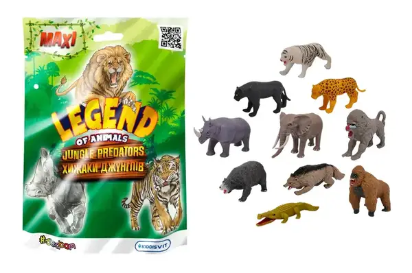 Стретч-іграшка у вигляді тварини серії "LEGEND OF ANIMALS МАКСІ" – ХИЖАКИ ДЖУНГЛІВ 30/CN23 (у диспл.) #SBABAM купити недорого в Україні, фото 3