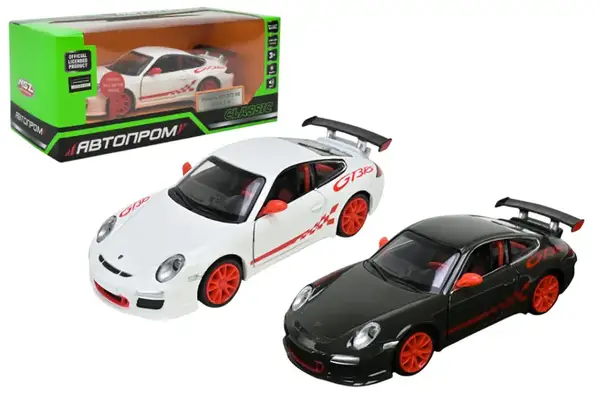 Машина металева "АВТОПРОМ" 68342 1:32 Porsche 911 GT3 RS, батарейка, світло, звук, відкриваються двері, кор. 18*9*8см купити