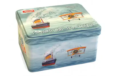 Настільна гра "Галопом по Світу" в жерстяній банці ARTOS купити