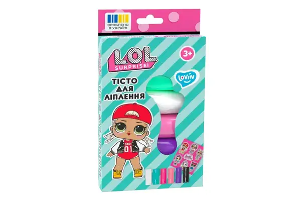 Набір для ліплення з тістом LOL41245 "L.O.L. Surprise!" 6 кольорів LOVIN купити недорого в Україні, фото 4