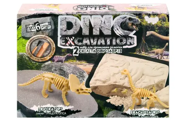 Набір для розкопок DEX-01-04,05,06 "DINO EXCAVATION" динозаври DANKO купити недорого в Україні, фото 2