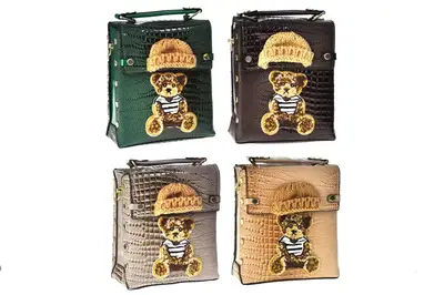 Сумочка для дівчаток з Ведмедиком, квадратна р.20x7x16 см купити