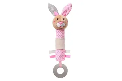 Брязкальце 621 "Кролик Юлія" з пищалкою р.24x9 см BabyOno купити