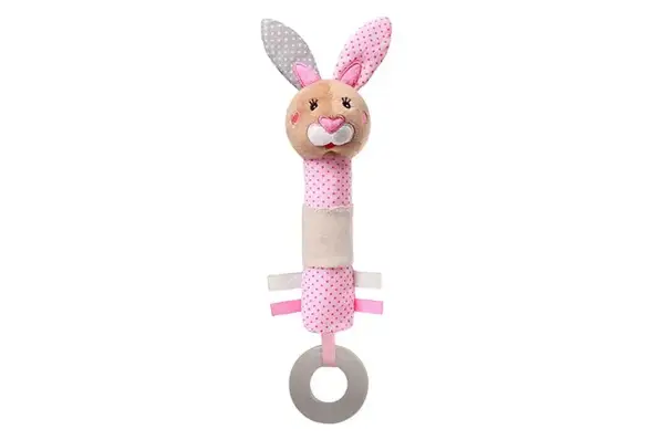 Брязкальце 621 "Кролик Юлія" з пищалкою р.24x9 см BabyOno купити
