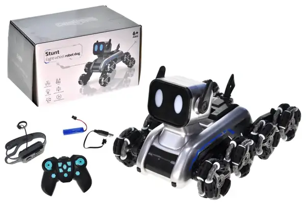 Робот собака 2950 (X31) з акумулятором,зі свiтлом,звуком, 2 пульти управління, в коробці р.24*17,5*14,5см купити