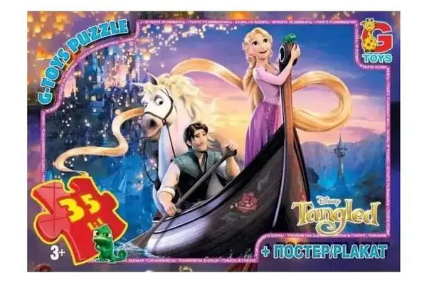 Пазли 35 ел. ТМ "G-Toys" із серії "Рапунцель" TA001 купити