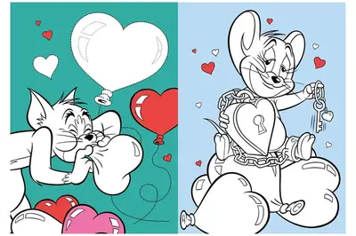 Розмальовка зі стікерами LCB38 "Tom and Jerry: День Святого Валентина" Ideyka купити