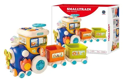 Потяг RT7213 музичний, на батарейках, в коробці р.27,5x15x23 см YG Toys купити