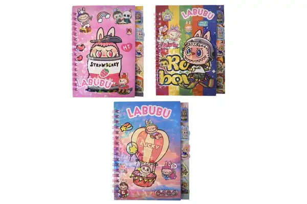 Блокнот дитячий з наліпками "Лабубу" МК 141 купити недорого в Україні, фото 2