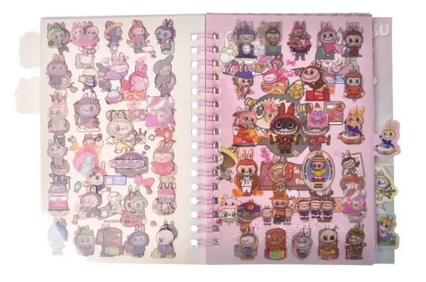 Блокнот дитячий з наліпками "Лабубу" МК 141 купити недорого в Україні, фото 3