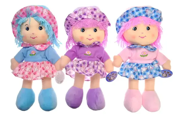 Лялька м"яка музична (рос), 3 види, в кульку A1502A р.38см купити