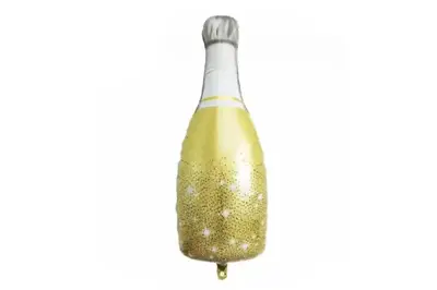 Фольгована фігура бутилка шампанського "Sparkling" золота 91х47см. купити