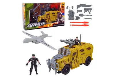 Військовий набір BL2311 військовий транспорт, аксесуари, короб. 43*11,5*24,5см купити