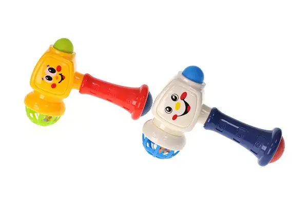 Брязкальце 8105 "Молоток" 2 кольори, в сітці YG Toys купити
