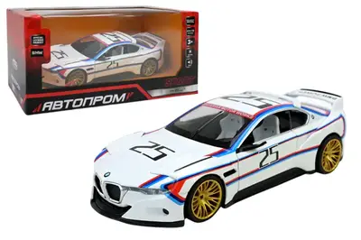 Машина металева 68257A, 1:24 "BMW CSL Hommage R ", батарейки, в коробці 24,5x12,5x10 см АВТОПРОМ купити