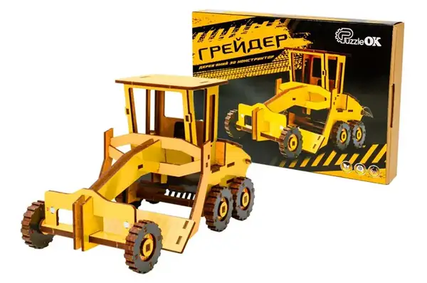 Конструктор "Грейдер" 00919, дерев'яний PuzzleOK купити