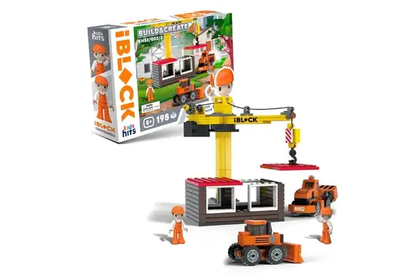 Конструктор Kids hits IBLOCK JUNIOR KH53/003/2 195 деталей короб. 32*5*21,5 см купити