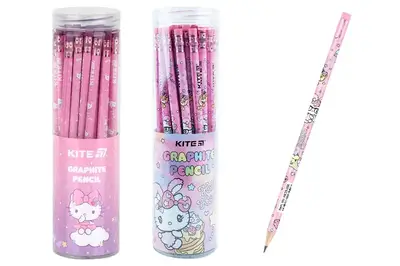 Олівець графітний Kite з гумкою Hello Kitty HK25-056/HK23-056,тубус купити