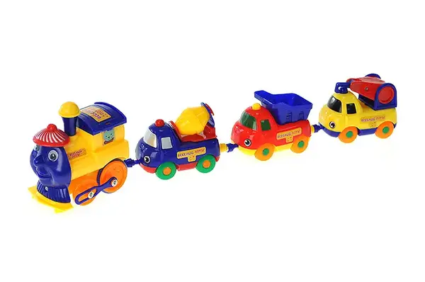 Паровозик K1113 (18008E) (+3 машинки) на батарейках, під слюдою 34x6x9 см купити недорого в Україні, фото 2