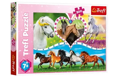 Пазли - 200 елм. - 13248 "Гарні коники", Trefl купити