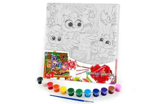 Набір для розпису на полотні 31x31 см PX-07-01,02,03,04,0...10 "Canvas Painting" DANKO купити