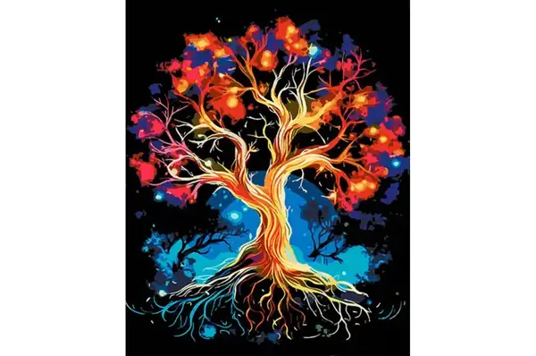 Проективна картина за номерами "Дерево змін" Strateg & Karpachoff 40х50 см Сюжет №1 купити недорого в Україні, фото 3