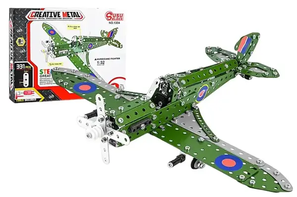 Конструктор металевий "Військовий літак" 331дет 1304 р.31*24*4,5см купити