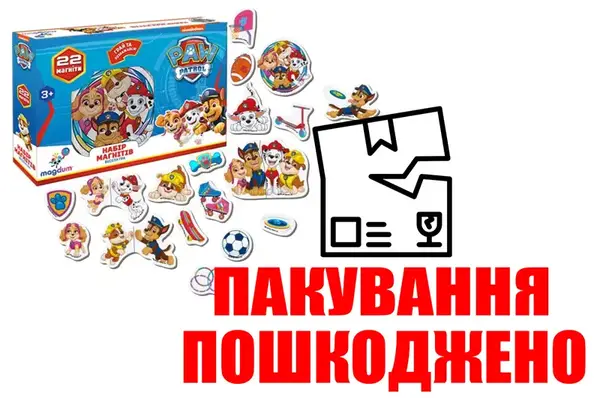 OUTLET Набір магнітів Щенячий патруль: Весела гра ML4034-02 купити