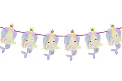 Гірлянда паперова фігури "Русалки в коронах" купити
